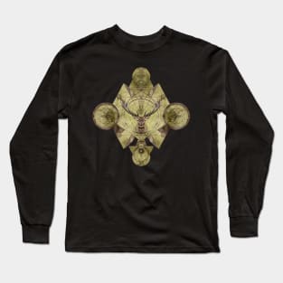 Deer in Sacred Geometry Ornament Long Sleeve T-Shirt